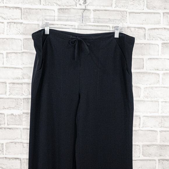 PIAZZA SEMPIONE Women's Drawstring Pants in Wool Navy Blue size 44IT 8US - Picture 4 of 9